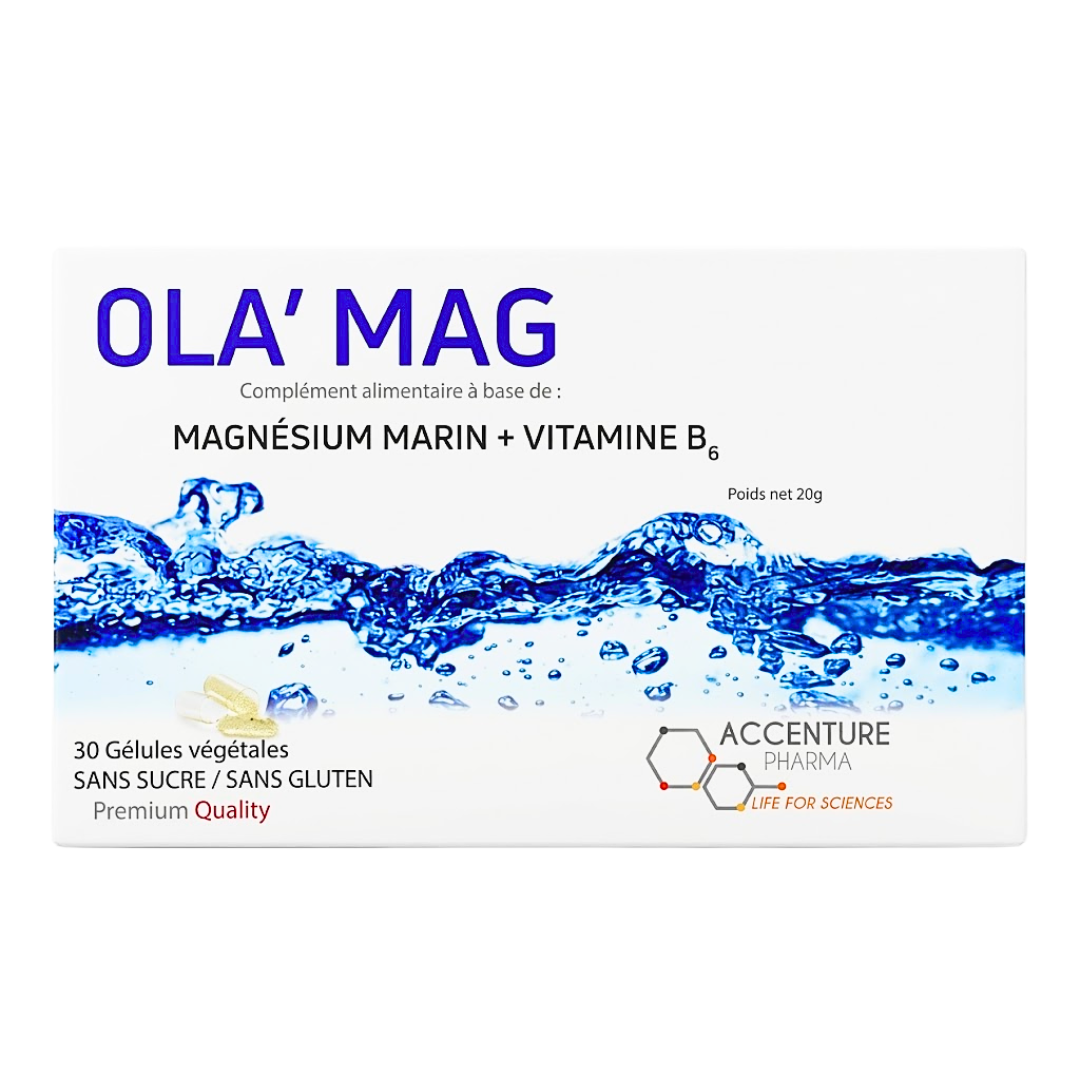 Ola' Mag Magnesium Marin + Vitamine B6 30 Gelules