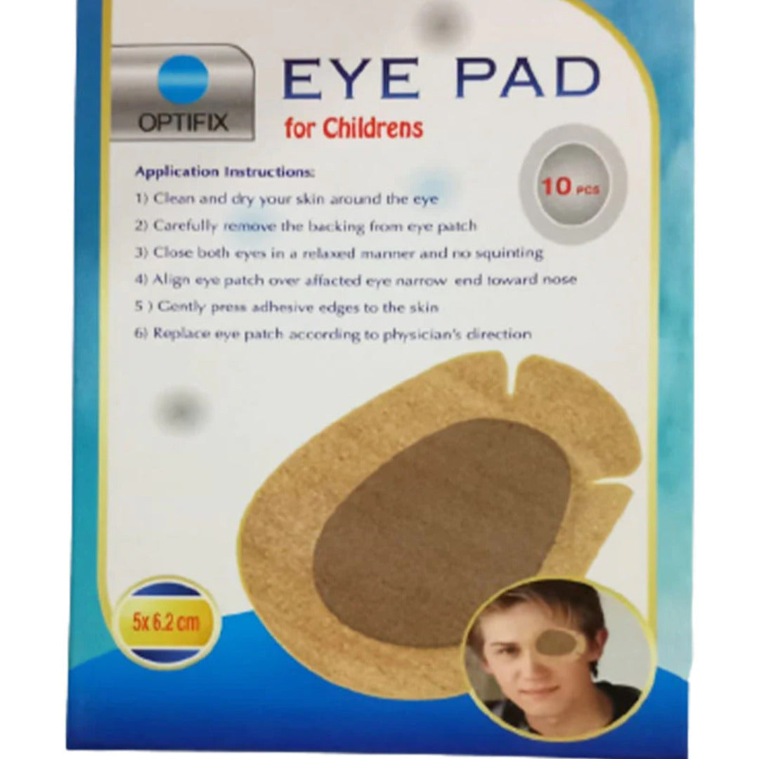 Optifix Eye Pad For Enfant 5x6.2 10 Pieces