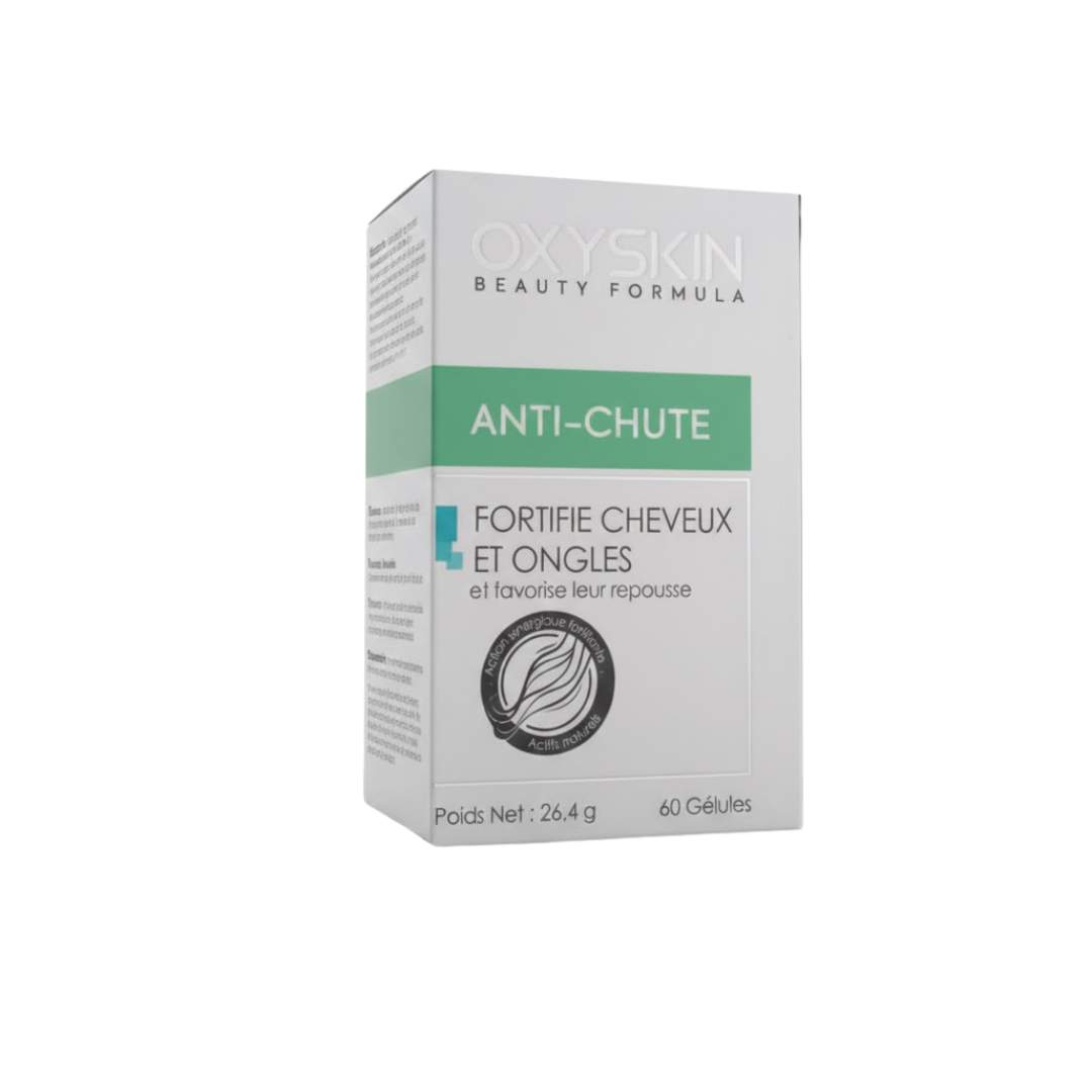 OxySkin Anti-Chute 60 Gélules - Complément Alimentaire Cheveux & Ongles