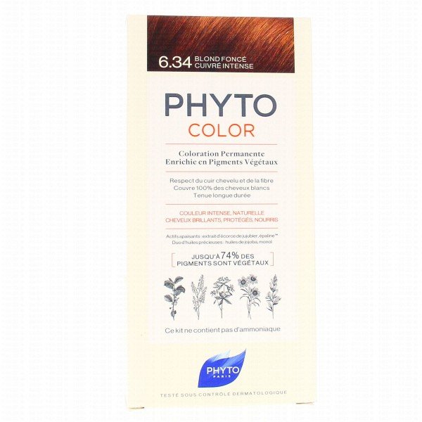 Phyto Phytocolor 6.34 Blond Foncé Coloration Permanente