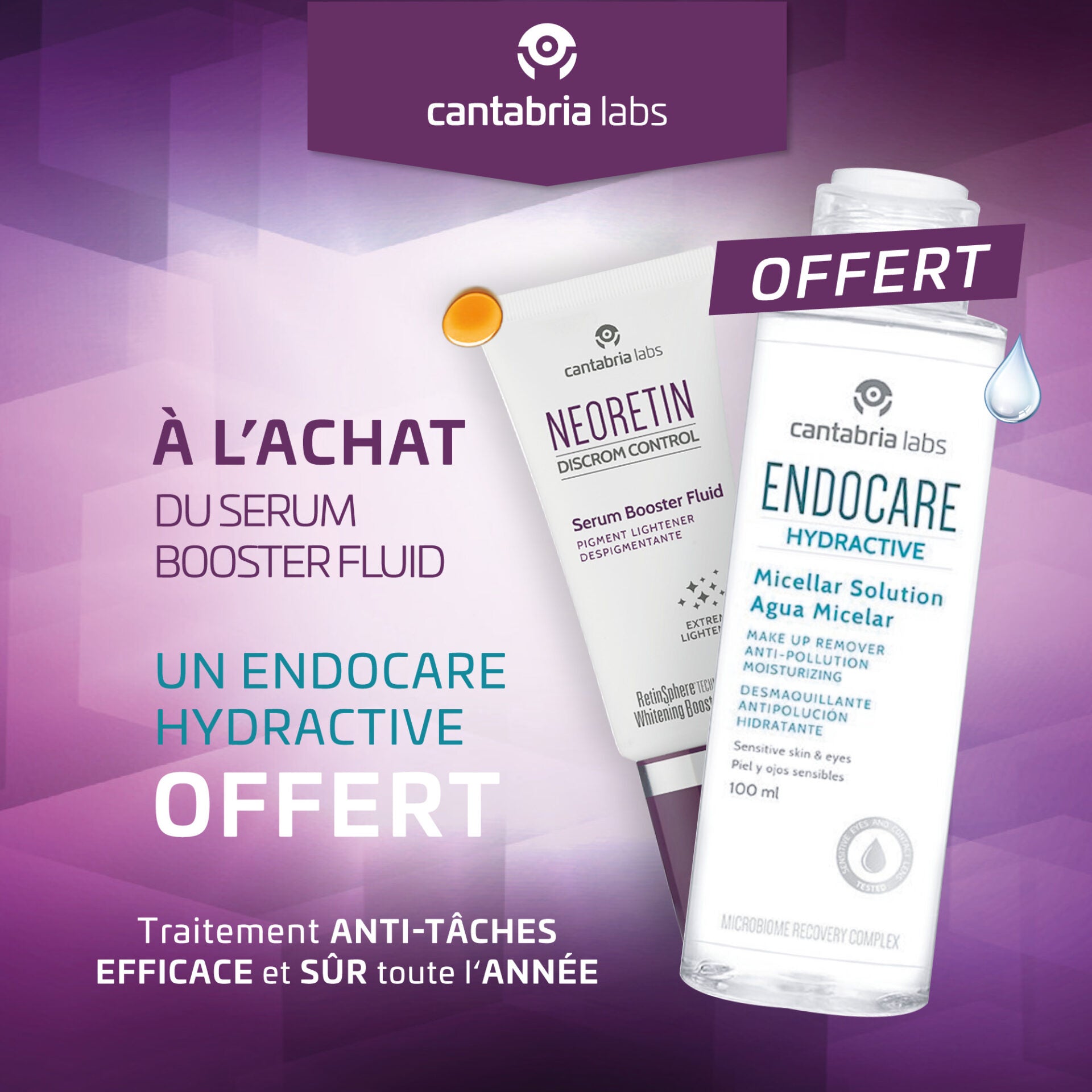 Cantabria Neoretin Discrom Control Sérum Éclaircissant Visage & Cou 30ml