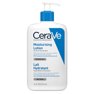 CeraVe لوشن ترطيب خفيف للبشرة الجافة إلى شديدة الجفاف 473 مل