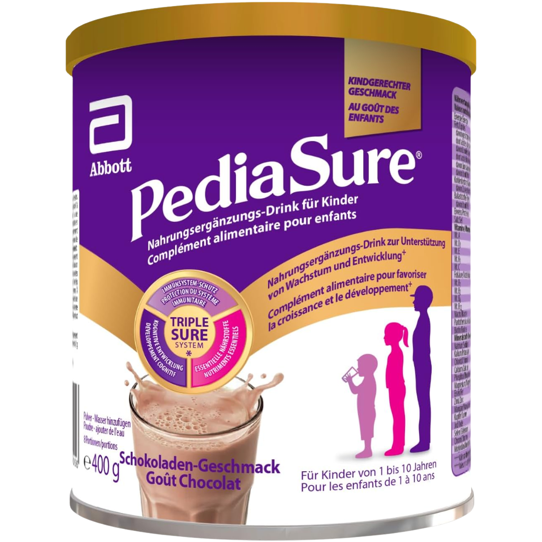 Boîte PediaSure Complete goût chocolat poudre pour enfants de 1 à 10 ans, 400 g