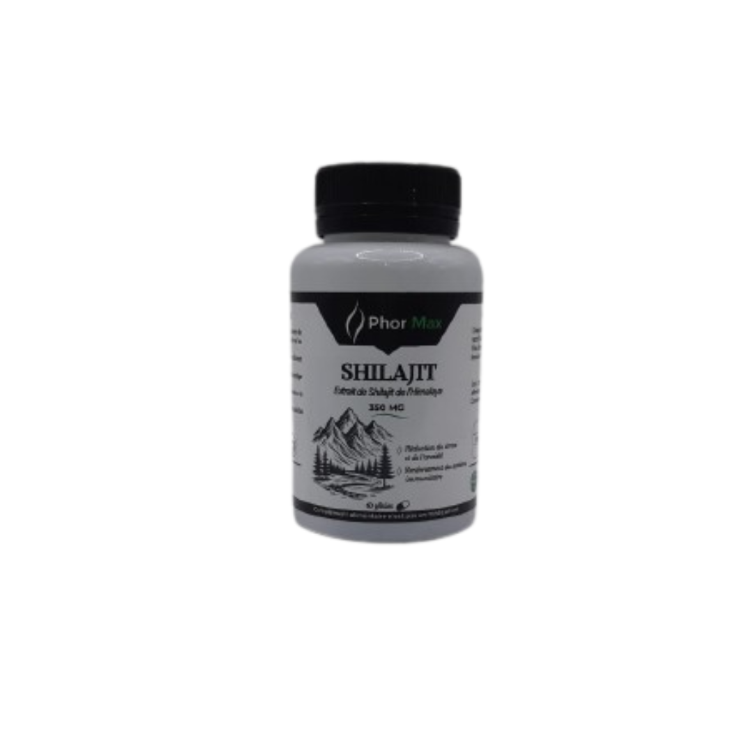 PHORMAX Shilajit 60 Gélules Complément Énergie Vitalité