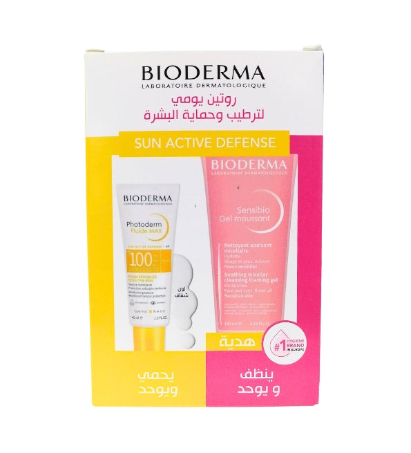 Bioderma Photoderm Duo Pack SPF100+ Fluide Max Sensibio Gel Mousse