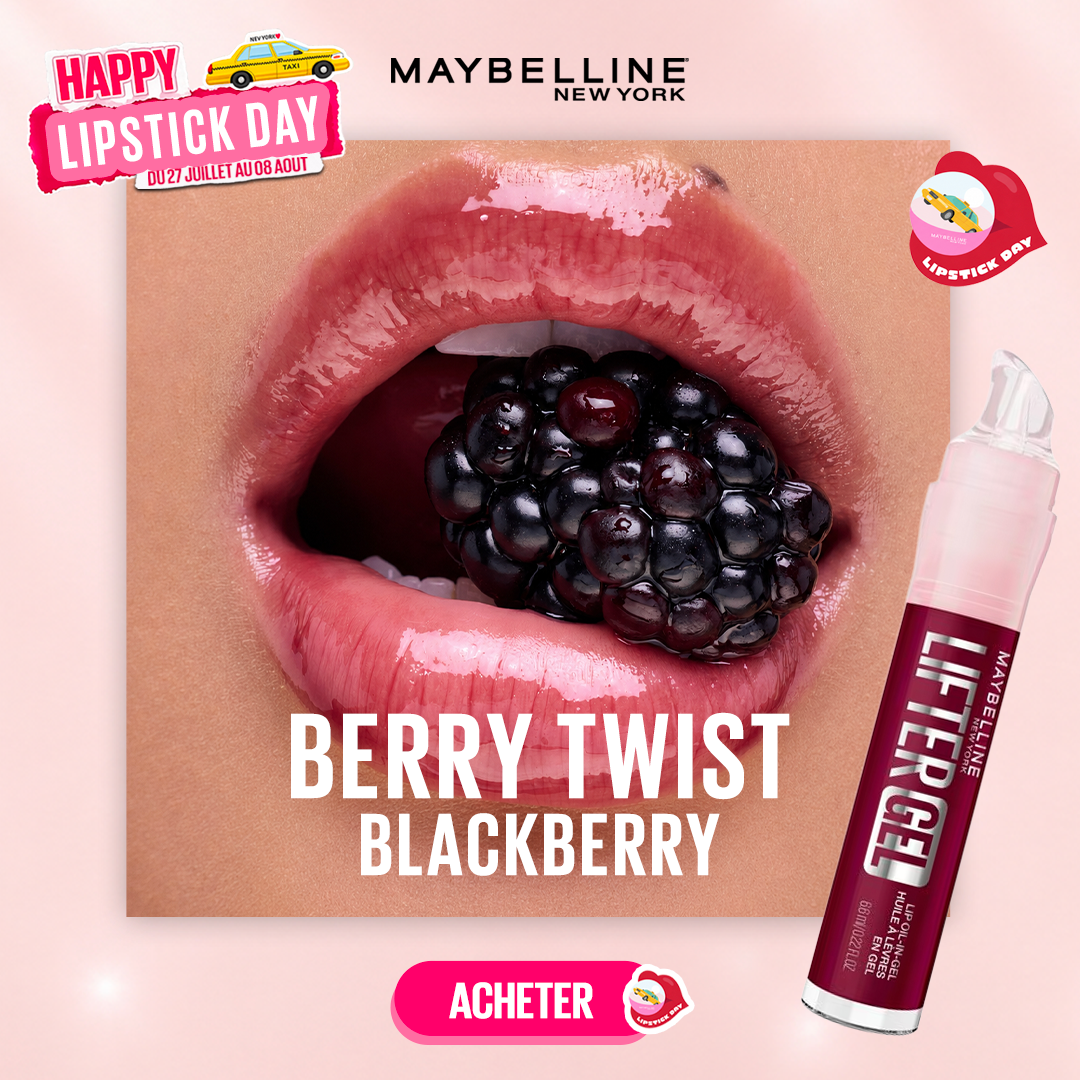 Maybelline Lifter Gel™ Oil-in-Gel Lip Gloss 008 Berry Twist