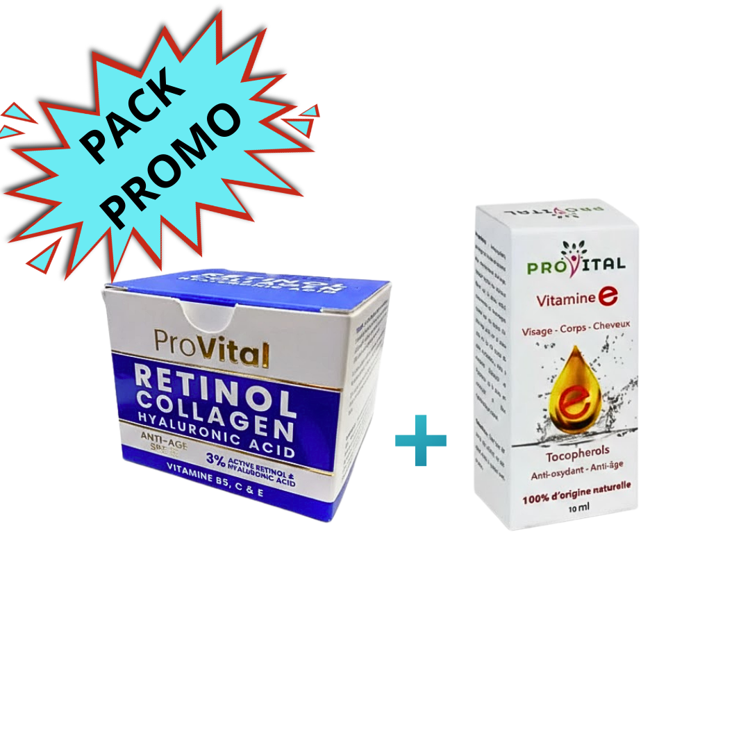 Pro Vital Crème Rétinol+Vitamine E Anti-Âge 50ml
