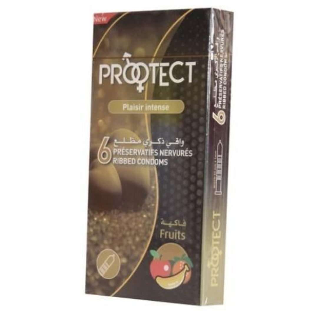 Protect+ واقي ذكري بنكهة الفواكه 6 قطع