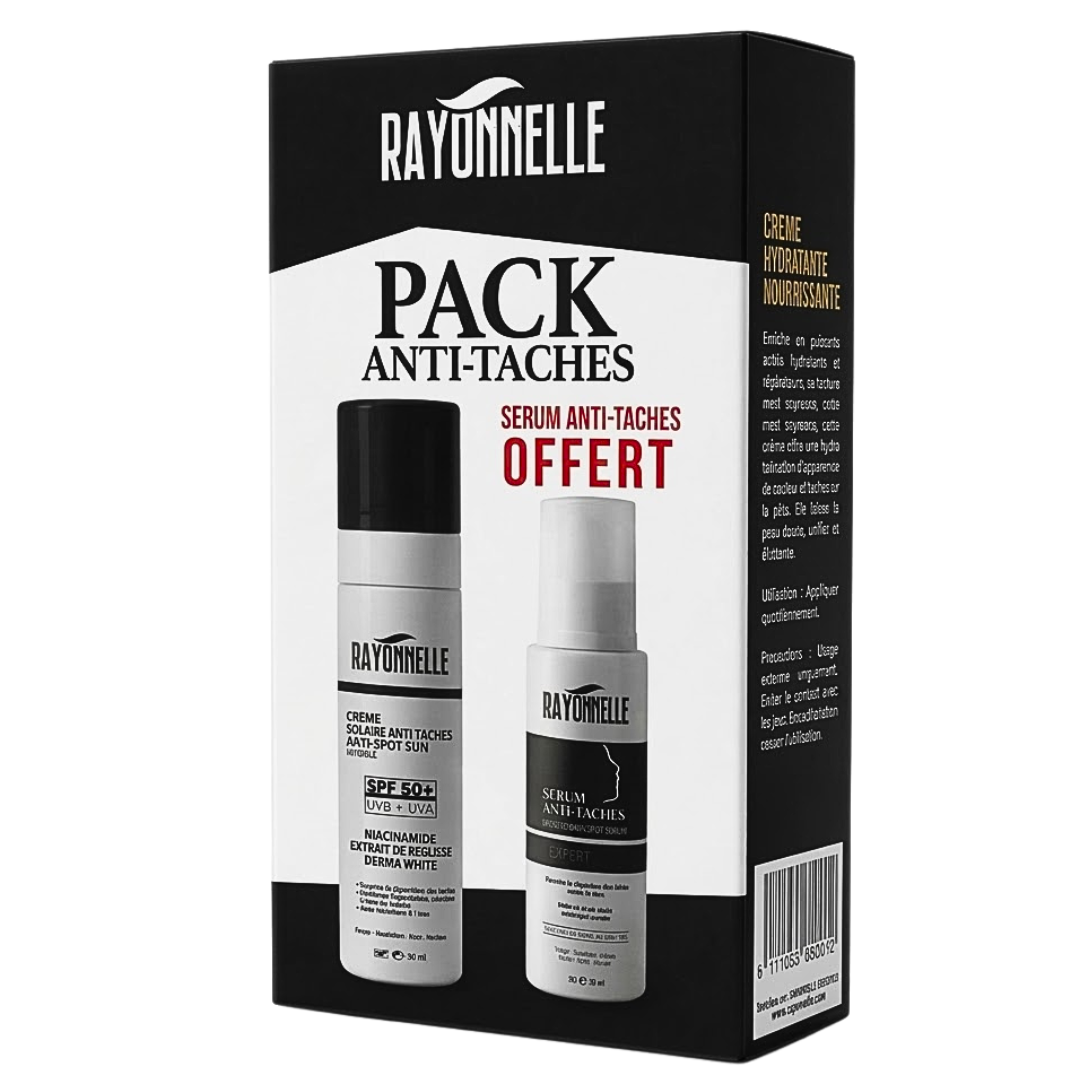 Rayonnelle Crème Solaire + Sérum Anti-Tache Duo Pack SPF 50 80ml