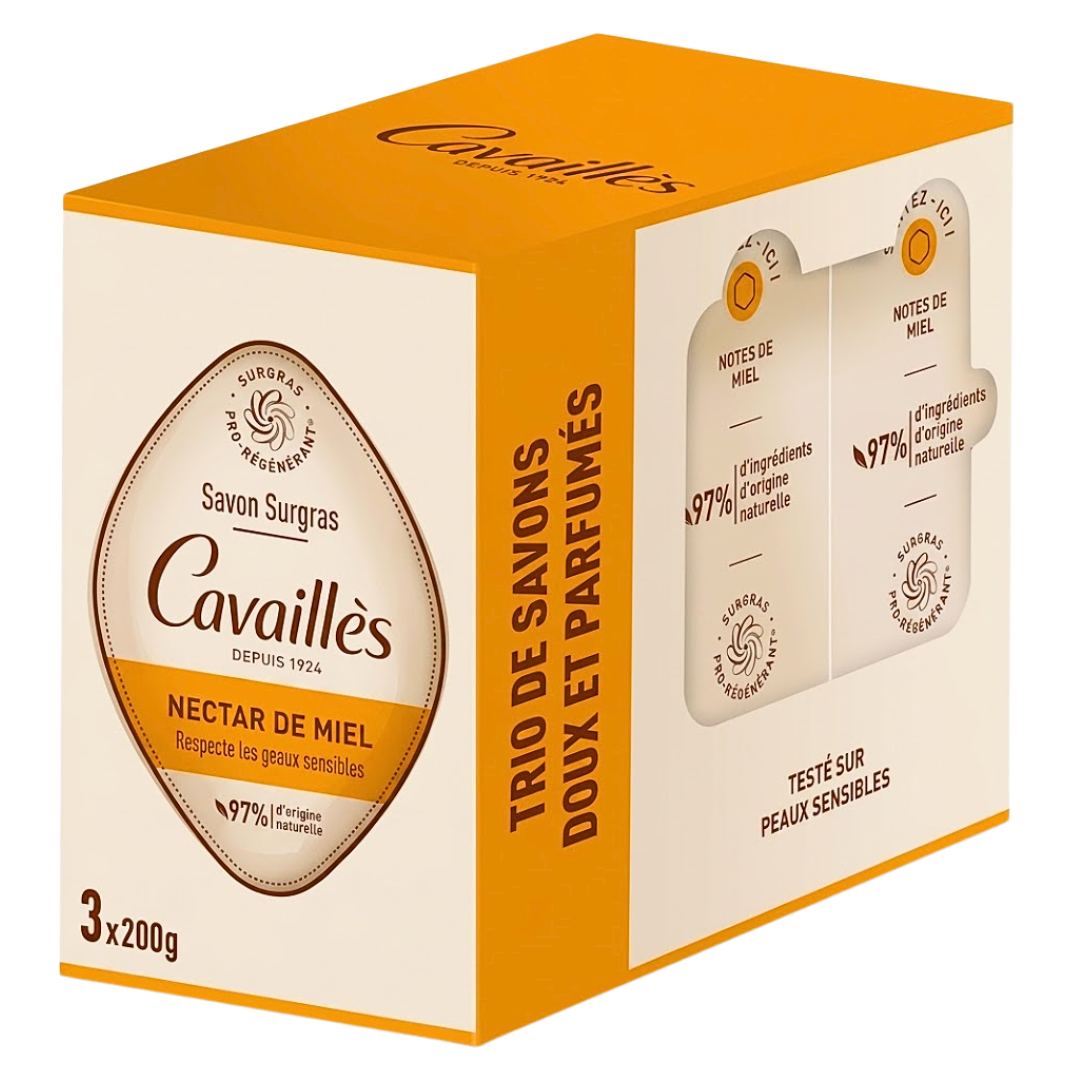 Rogé Cavaillès Savon Surgras Nectar de Miel 3x200ml