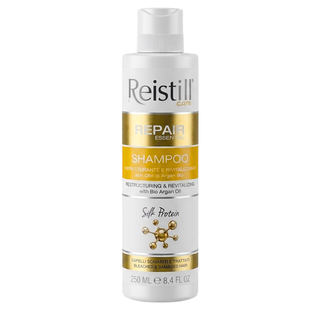 Reistill Repair Essential Shampooing Argan Bio 250ml — shampooing restructurant pour cheveux décolorés et abîmés