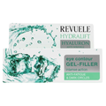 Revuele Hydralift Hyaluron Eye Contour Gel-Filler, boîte blanche et verte, gel contour des yeux anti-fatigue