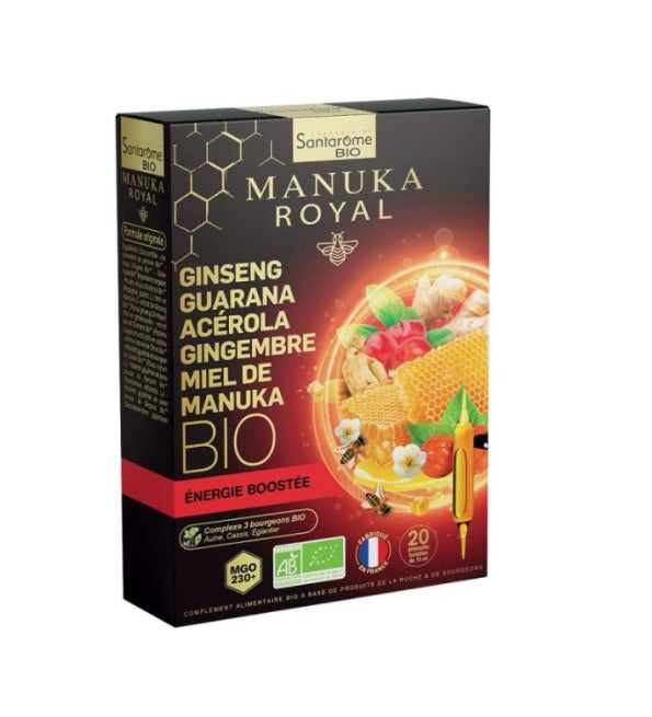 Santarome Ginseng Guarana Acérola Manuka 20 ampoules