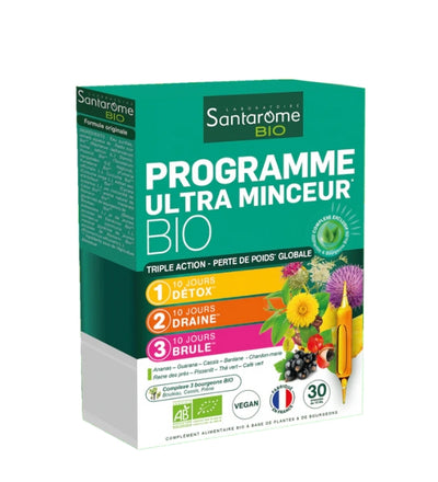 Santarome Programme Ultra Minceur Bio 30 Ampoules