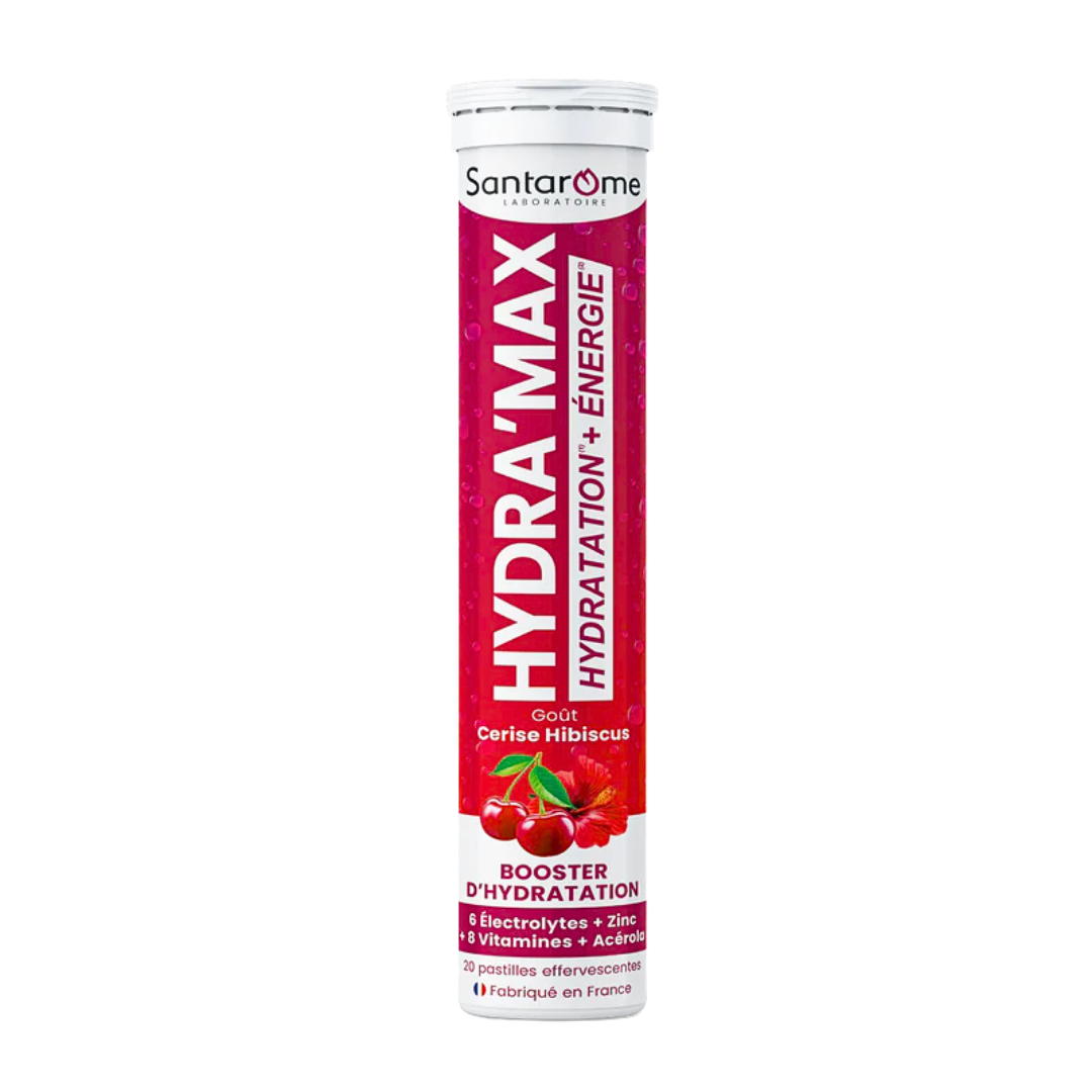 Santarome Hydramax Cerise Hibiscus 20 Pastilles Effervescentes