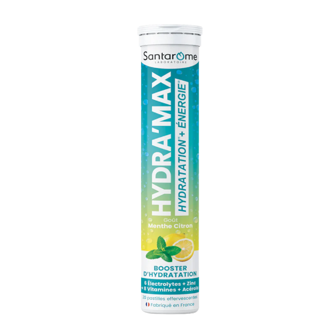Santarome Hydramax Menthe Citron Pastilles Effervescentes 20 Pastilles