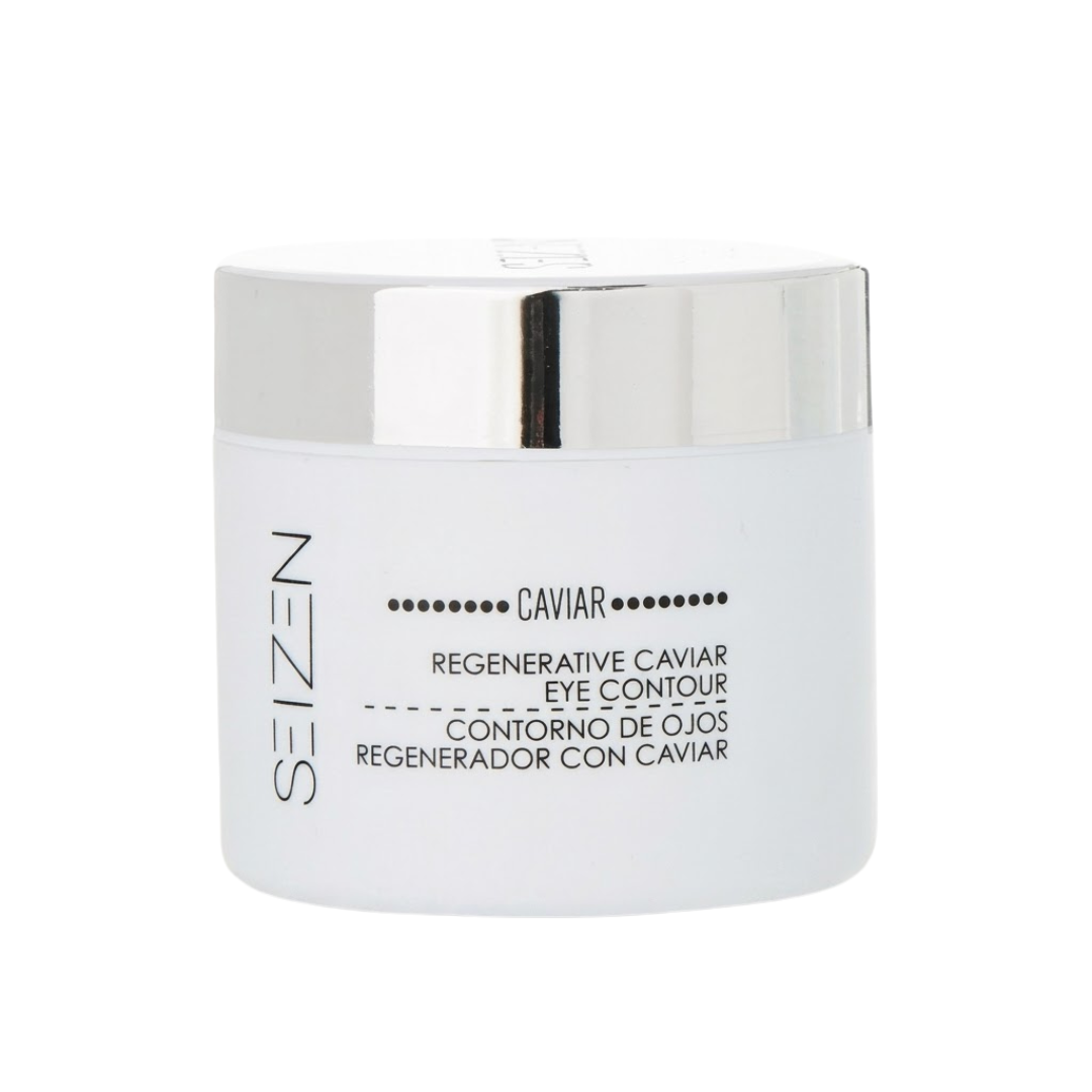 Seizen Caviar Contour des Yeux Régénérant 15 ml, pot blanc couvercle argenté