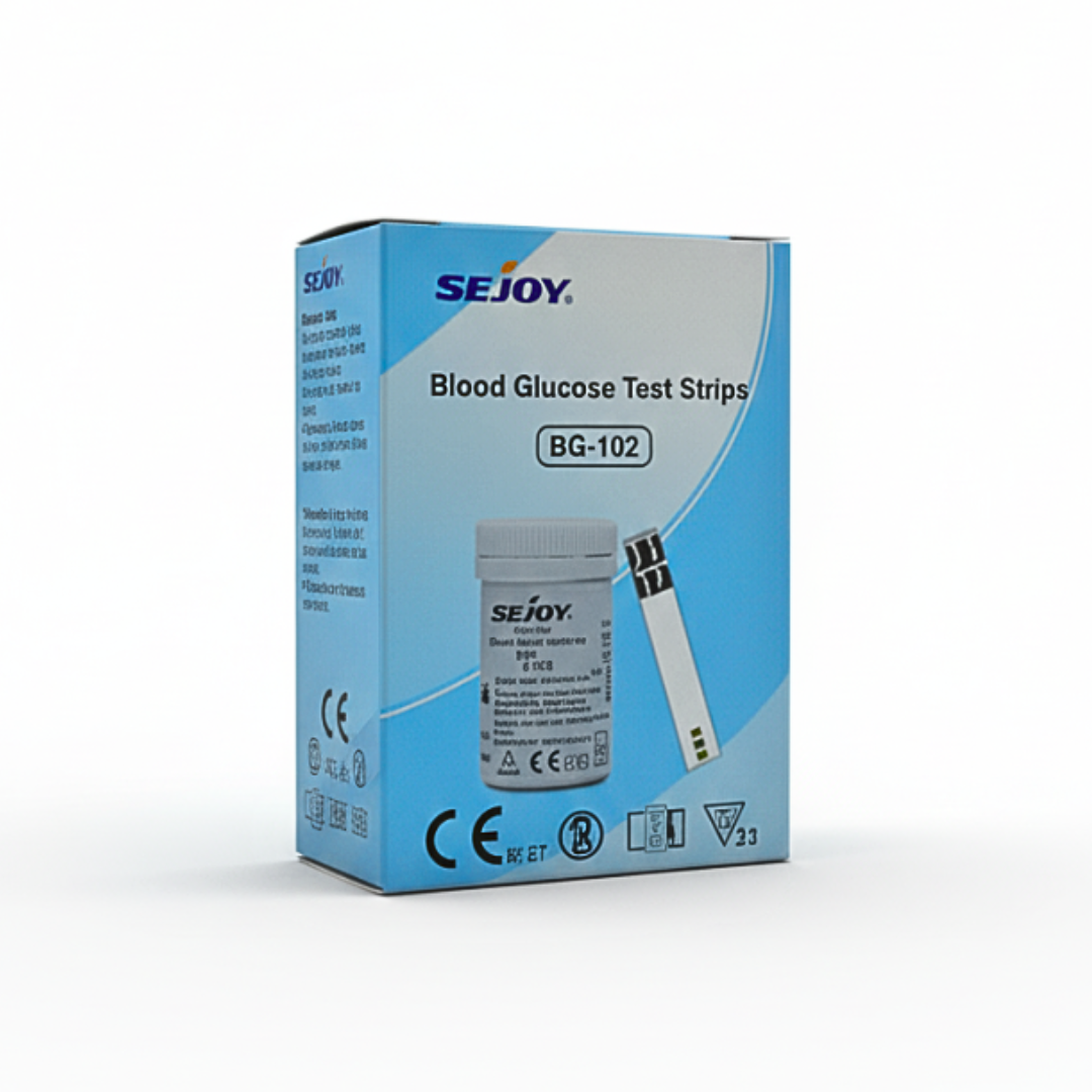 شرائط اختبار جلوكوز الدم من Sejoy، 25 قطعة