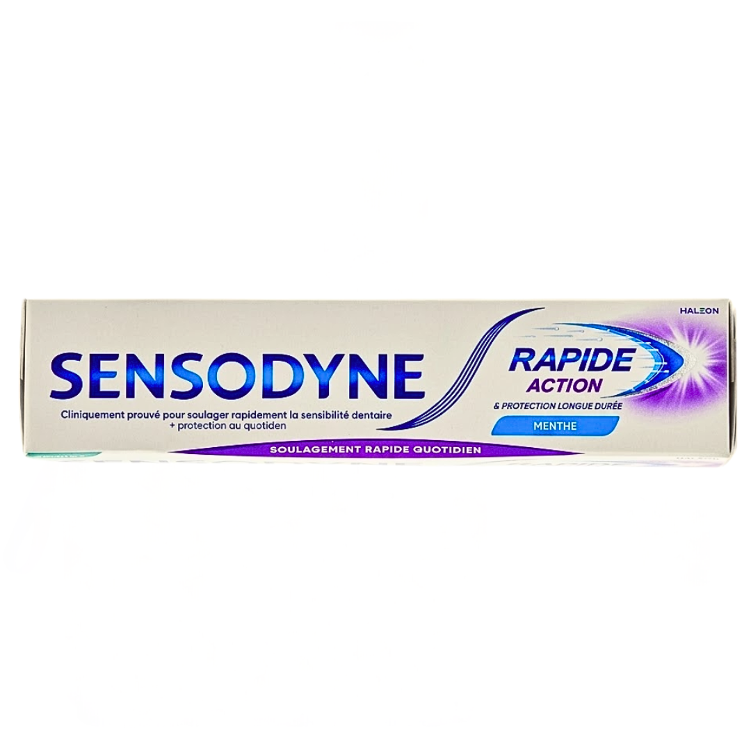 Sensodyne Dentifrice Rapide Action Menthe 75ml - Soulagement Sensibilité 60 Secondes