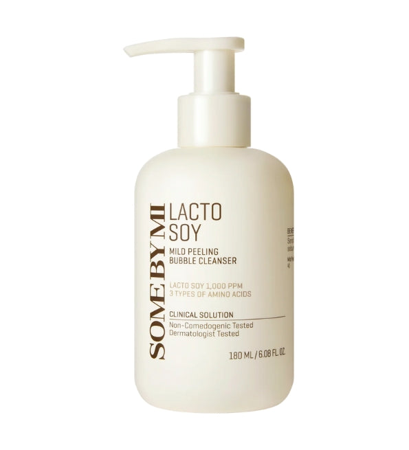 Some By Mi Lacto Soy Mild Peeling Bubble Cleanser منظف ومقشر رغوي للوجه