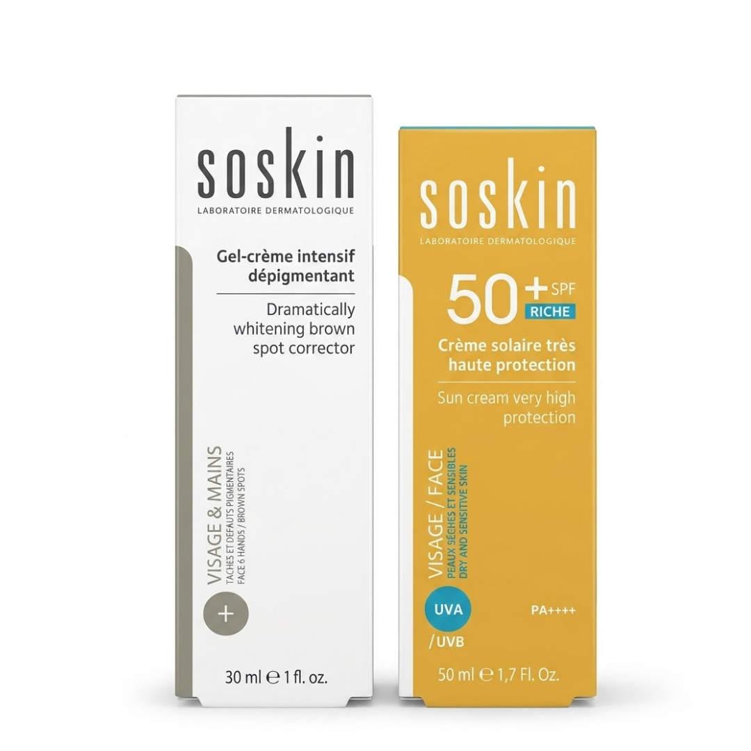 Soskin Duo Anti-Taches & Protection Solaire Creme Depigmenta