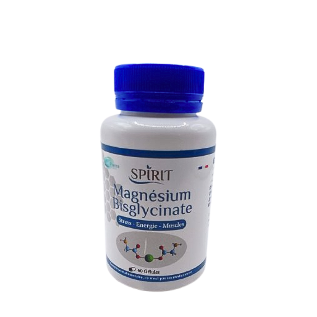 Spirit Magnesium Bisglycinate Détente Musculaire 60 Gélules