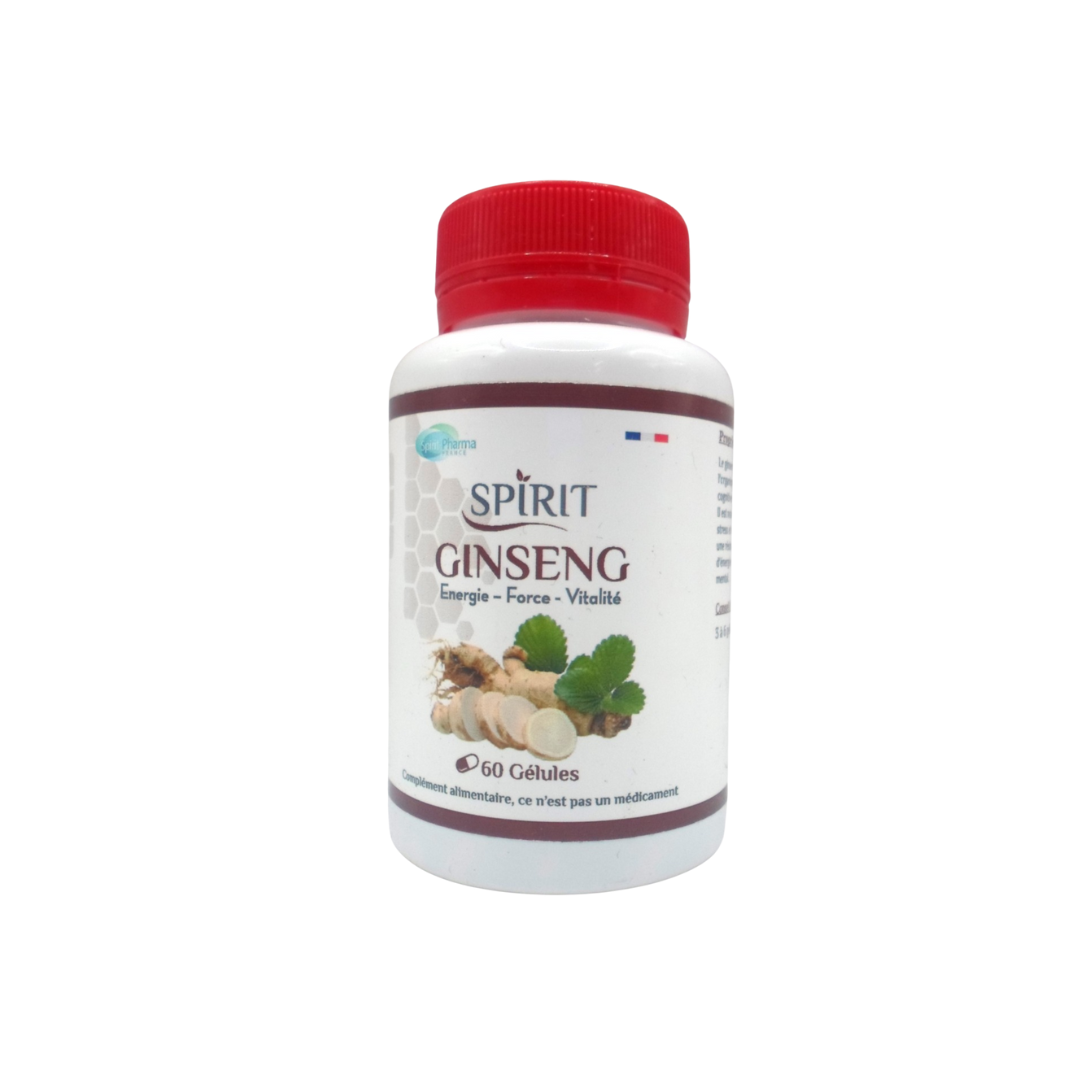 Spirit Ginseng 60 Gélules Énergie et Vitalité
