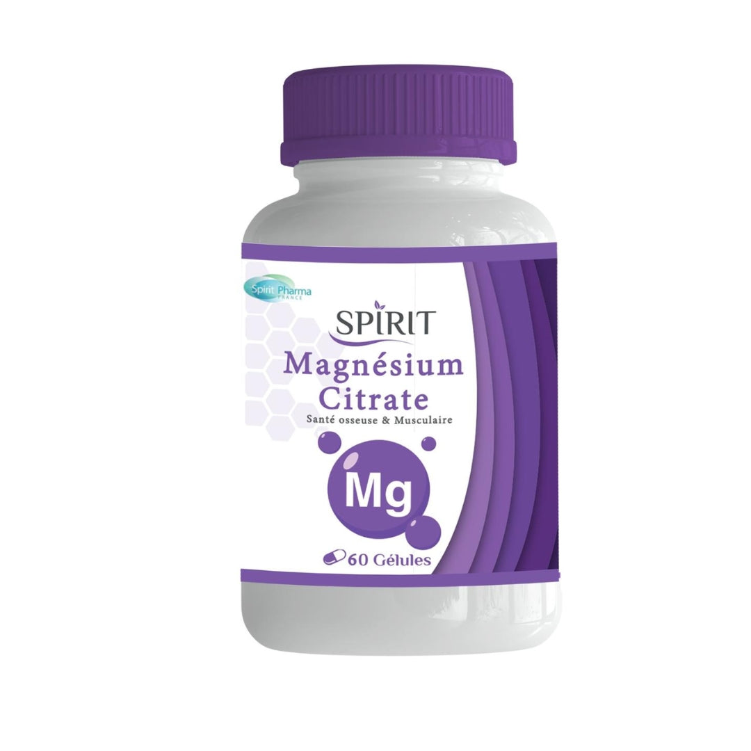 Spirit Magnésium Citrate Vitalité 60 Gélules