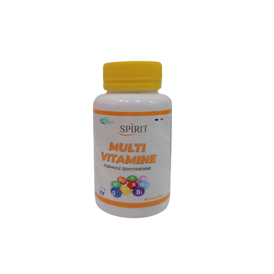 Spirit Multivitamine Complément Nutritionnel 60 Comprimés