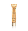 Lierac Sunissime Fluide Protecteur Anti-Âge Global SPF30 40 ml, tube doré, crème solaire visage anti-âge