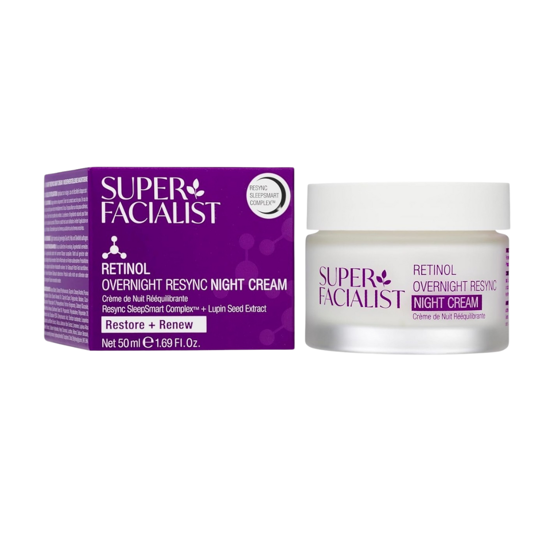 Super Facialist - Retinol Crème de Nuit Anti-Rides Overnight Resync 50ml