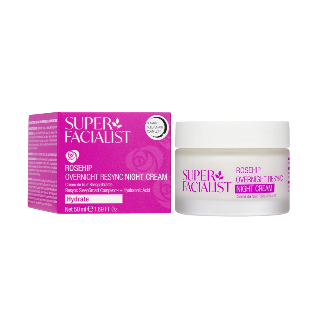Super Facialist - Rosehip Crème de Nuit Hydratante Overnight Resync 50ml