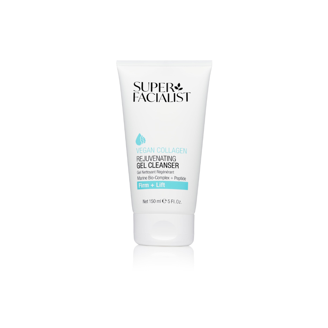 Super Facialist Vegan Collagen Rejuvenating Gel Cleanser 150 ml — tube de gel nettoyant visage