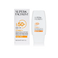 Super Facialist Vitamin C+ Brighten & Defend SPF50+ 50 ml — flacon et boîte, sérum solaire visage