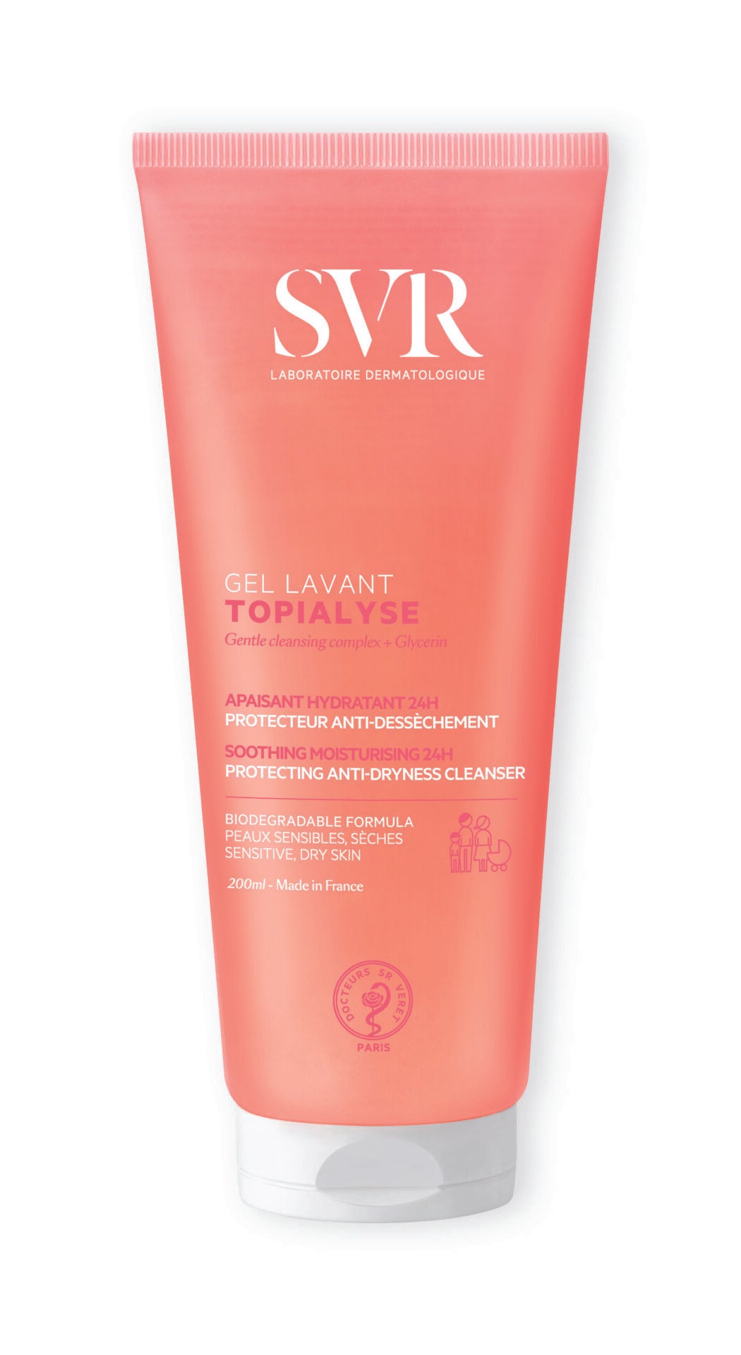 SVR Topialyse Gel Lavant Peaux Sensibles 200ml
