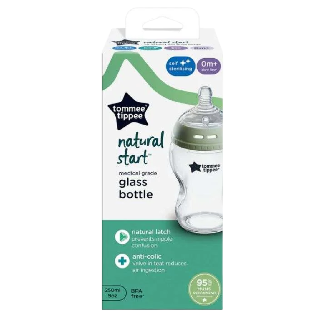 Tommee Tippee - Biberon en Verre Natural Start 250 ml 0m+