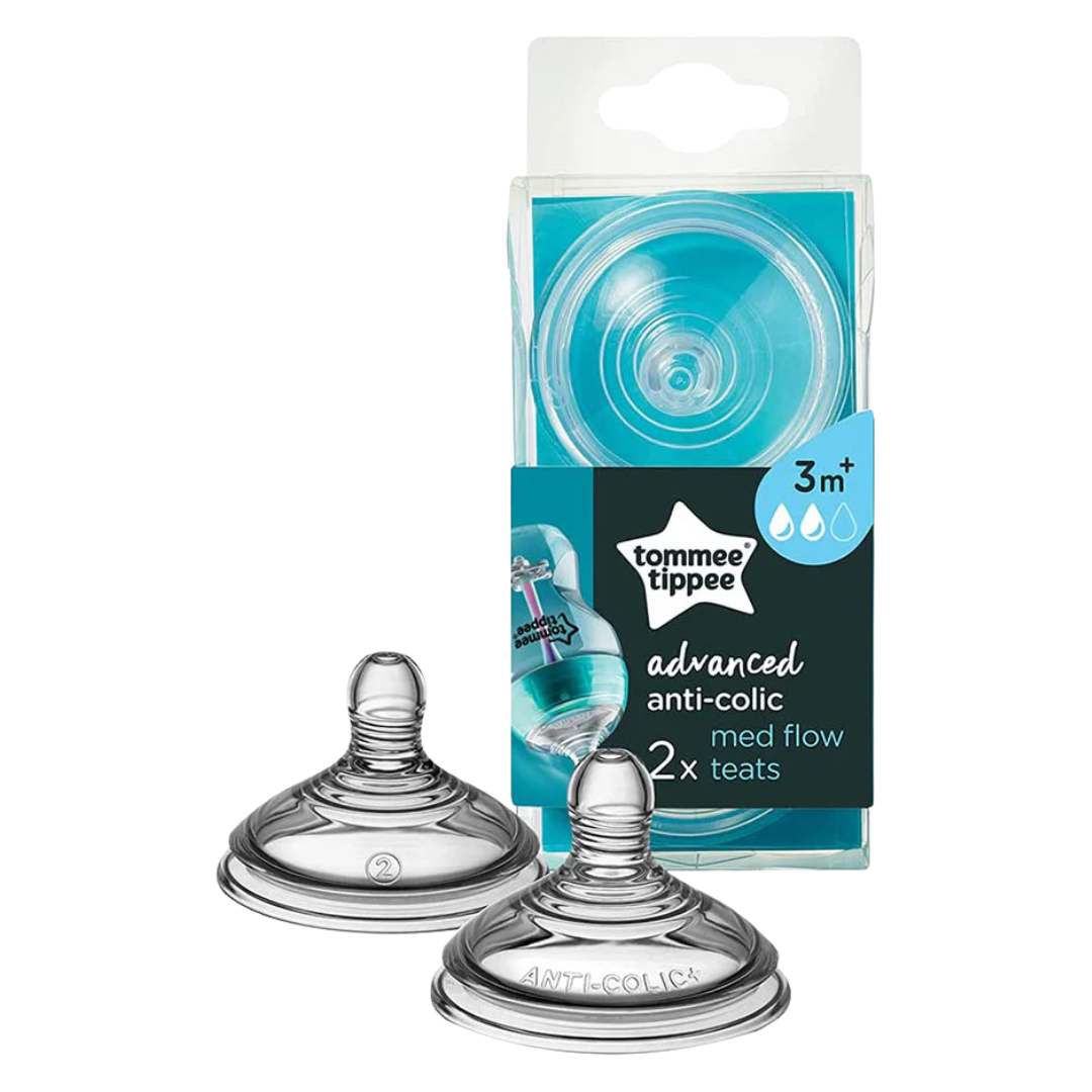 Tommee Tippee - Tétines Anti-Colique Avancé Débit Moyen 3m+ x2