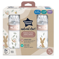 Tommee Tippee 2 Biberon Natural Start 260ml Decor Fille Ref