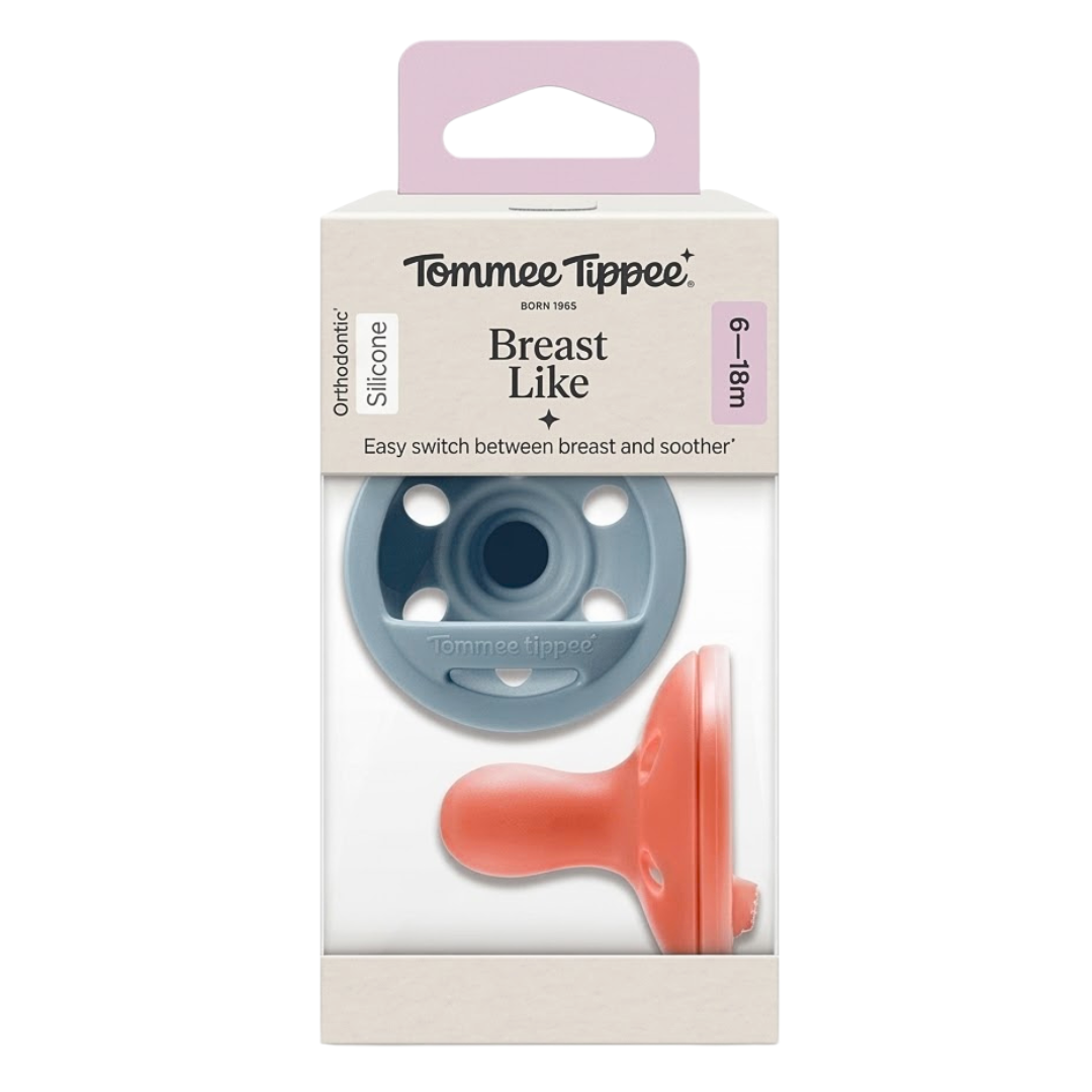 Tommee Tippee 2 Sucettes Type Sein 6-18 Mois Fille