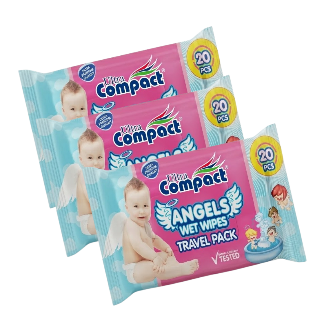 Ultra Compact Lingettes Angels  20pieces x 3 Pack