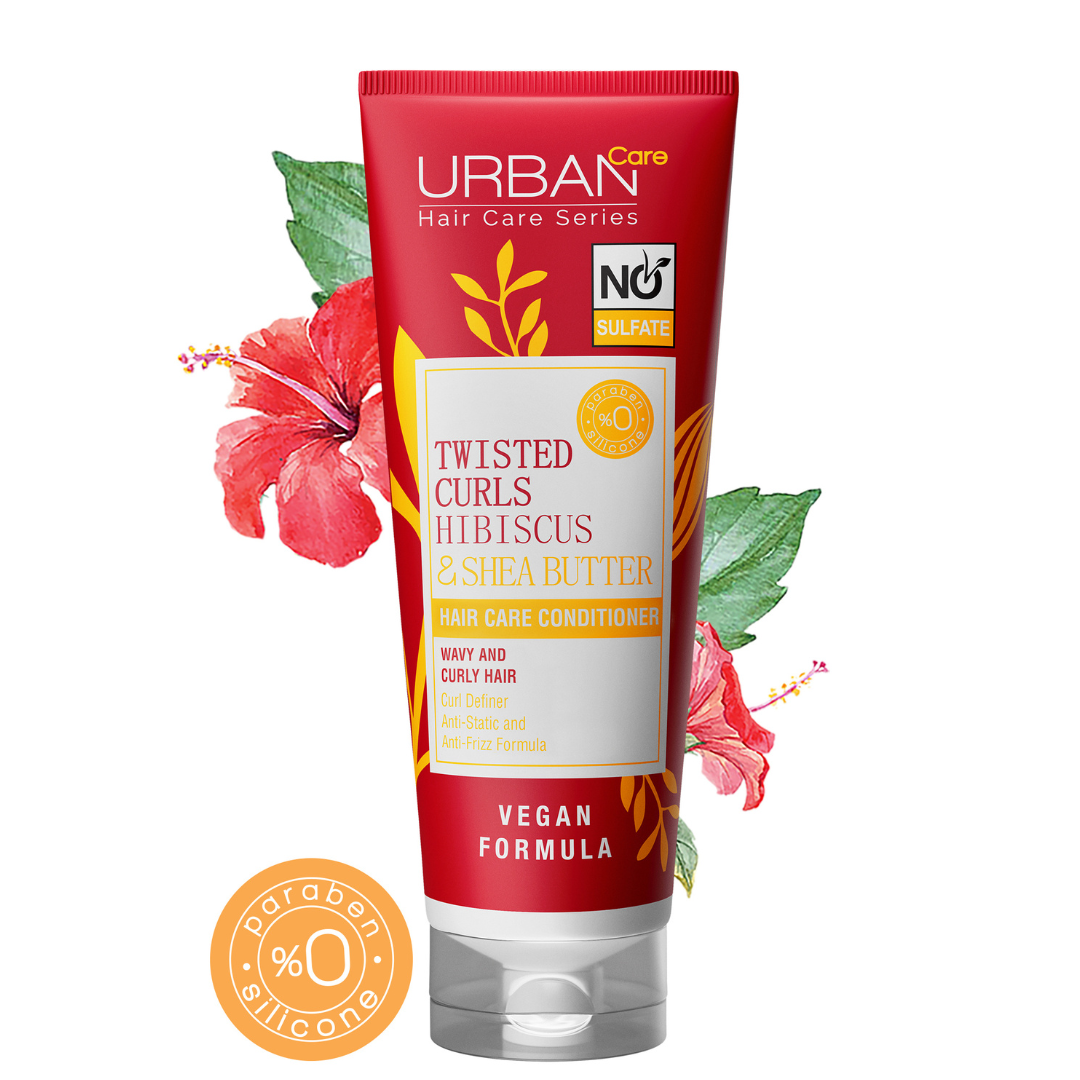 Urban Care Twisted Curls Hibiscus & Shea Butter بلسم خالٍ من الكبريتات 250 مل