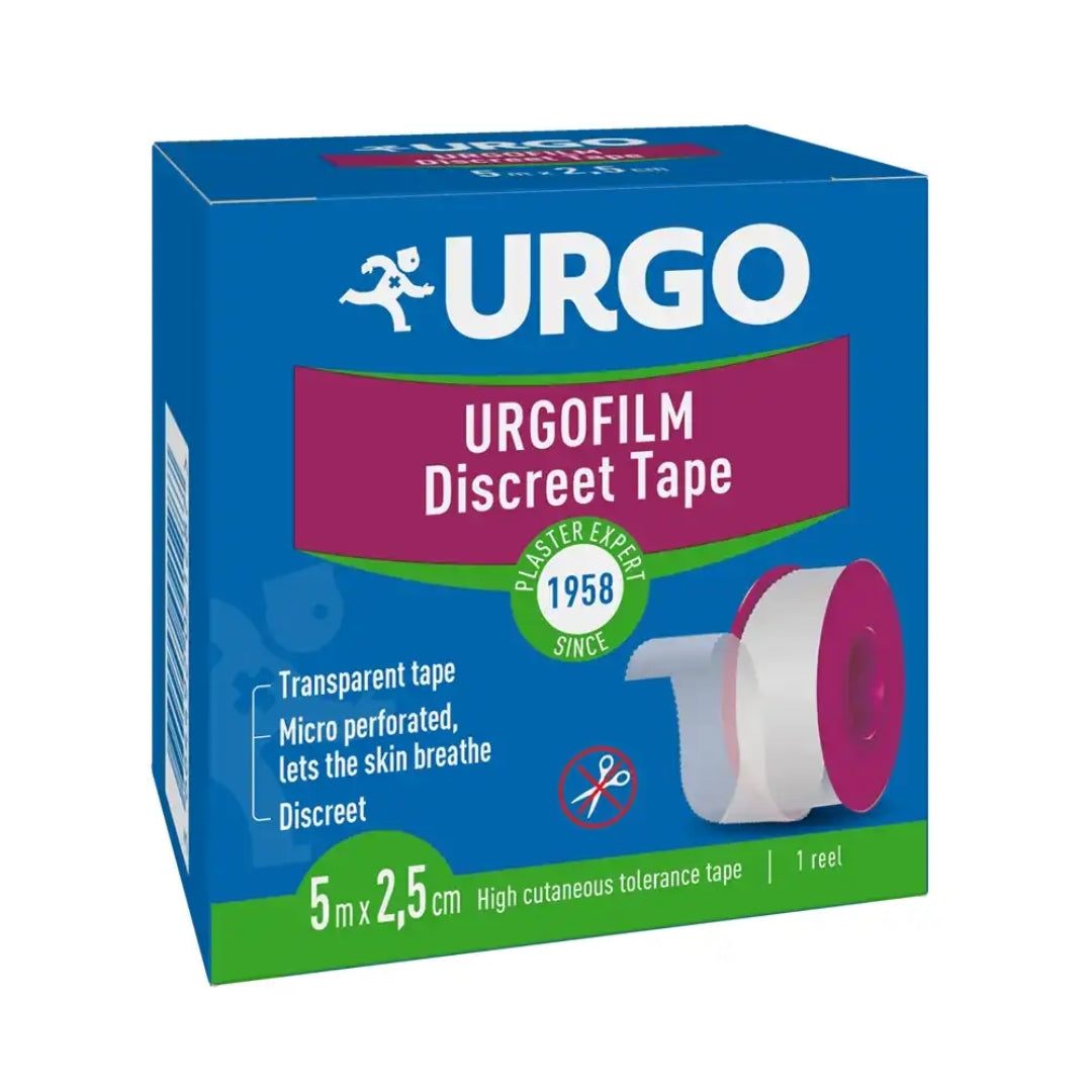Urgo Film Discreet Tape Sparadrap Transparent 5m x 2.5cm
