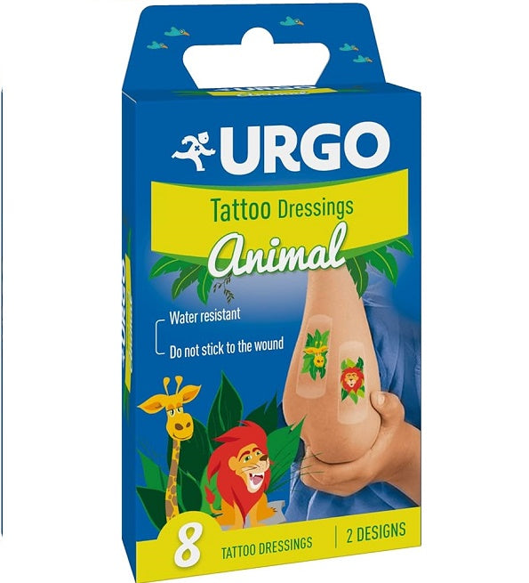 Urgo Tatto Pansements Décoratifs Animaux 8 unités