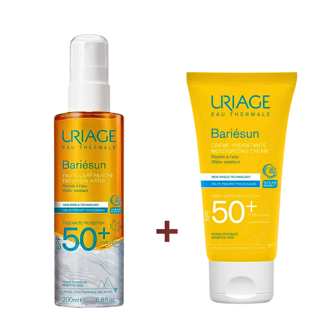 Uriage Bariésun مجموعة SPF50+ للوجه والجسم