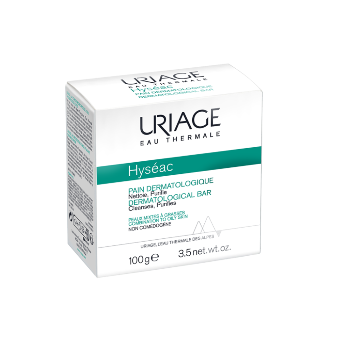 Uriage Hyséac قالب منظّف جلدي للوجه للبشرة المختلطة إلى الدهنية 100 غرام