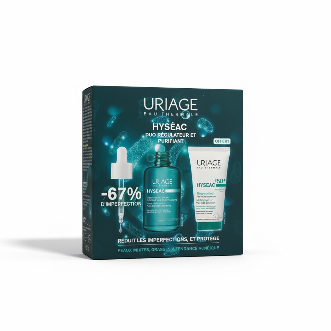 Uriage Hyséac Pack Sérum Booster 30ml + Protection Solaire SPF50+