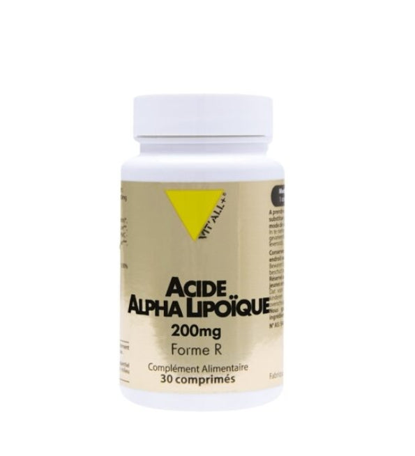 VITALL PLUS Acide Alpha-Lipoïque 200mg 30 Comprimés