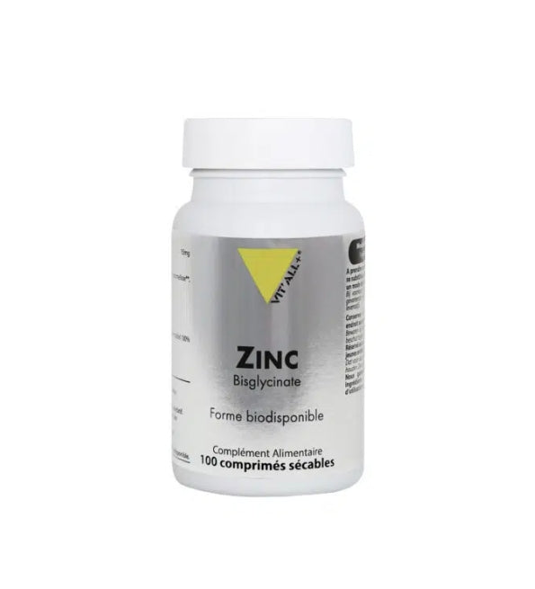 VITALL PLUS Zinc 30mg 100 Comprimés Biodisponible