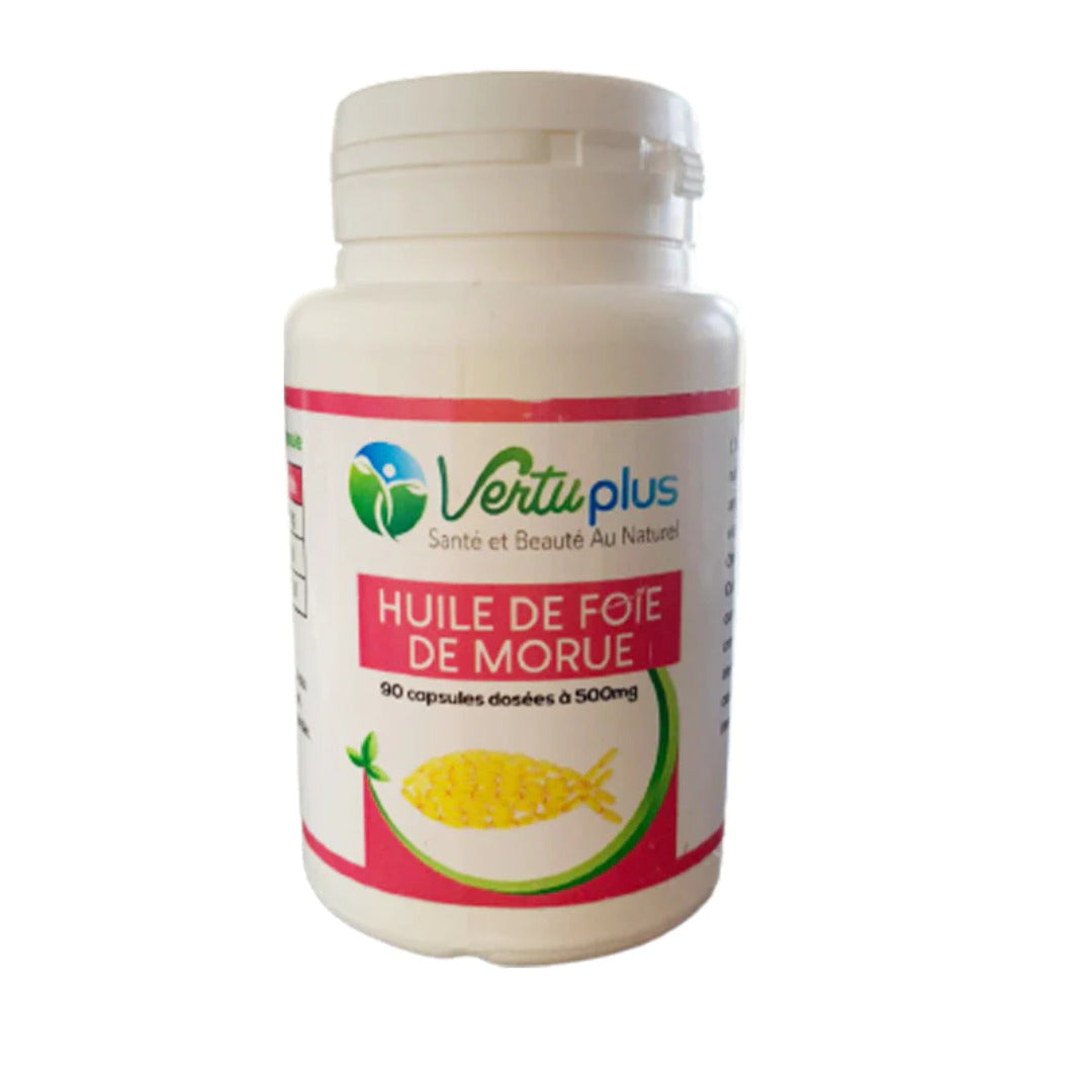 VERTUPLUS Vertu Plus Huile de Foie de Morue 500mg - 90 Capsules