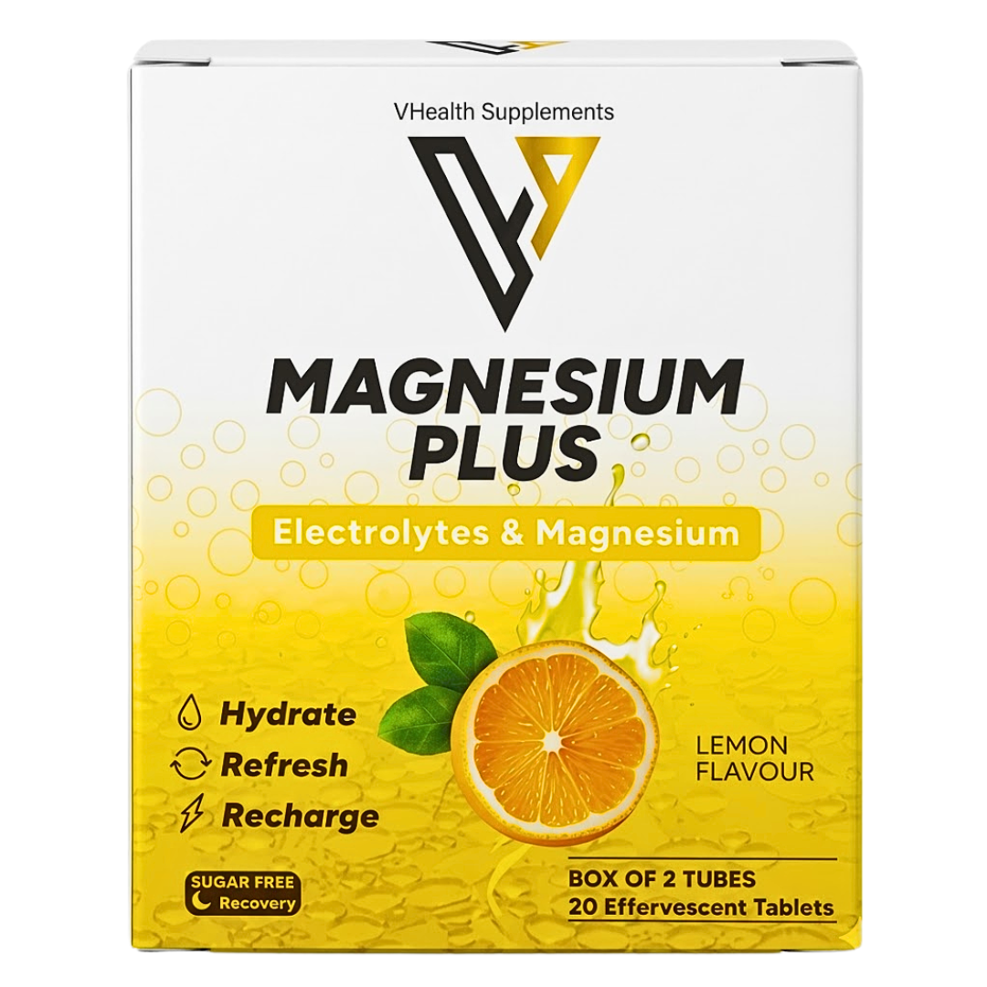 Vhealth Magnésium Plus Citron 2 Tubes 20 Comprimés